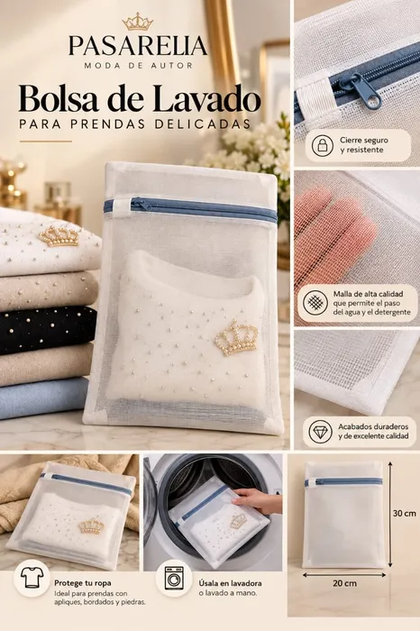 Bolsa para lavado ropa delicada