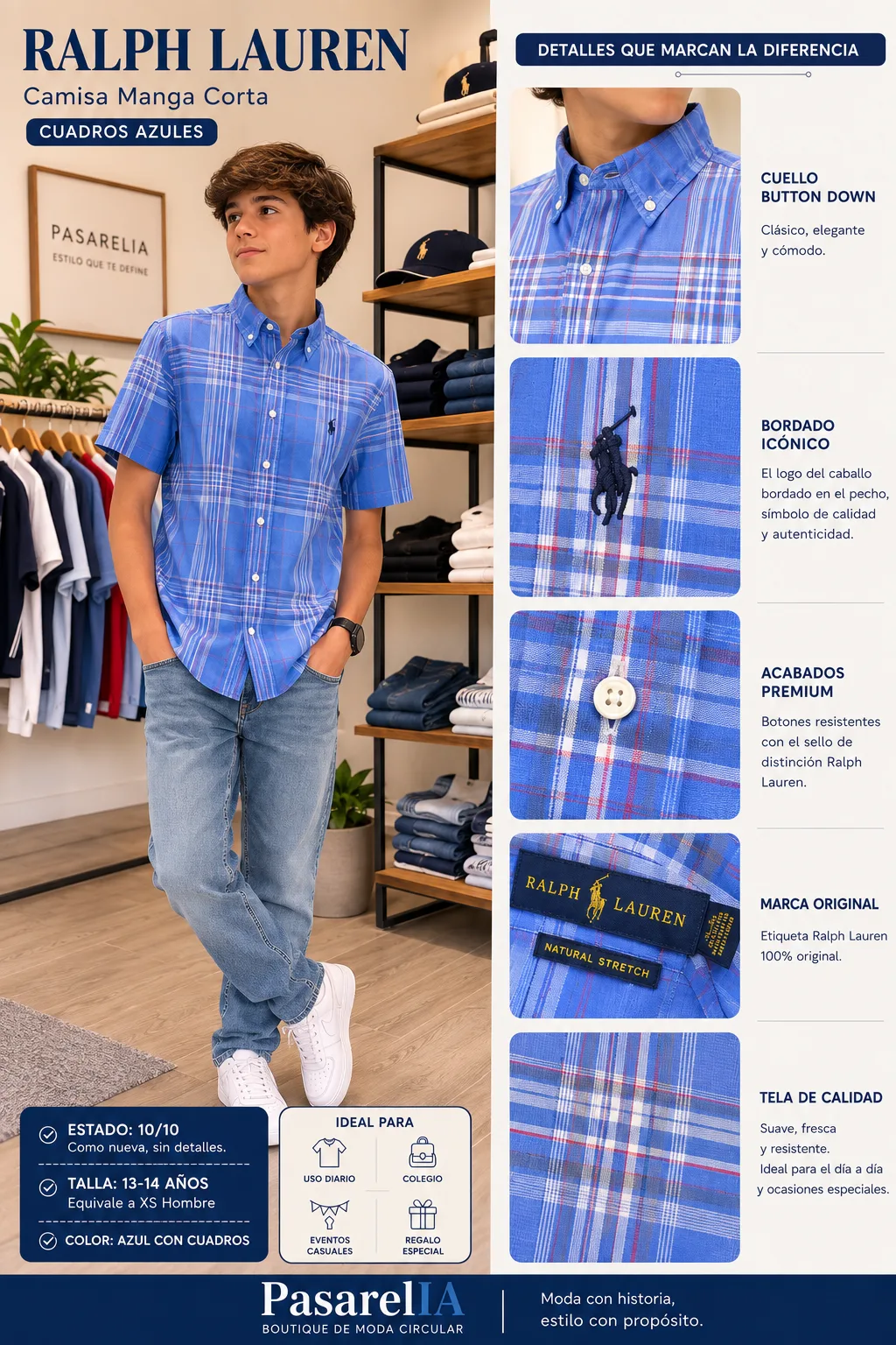 Camisa Ralf Laurent para adolescente — foto 3