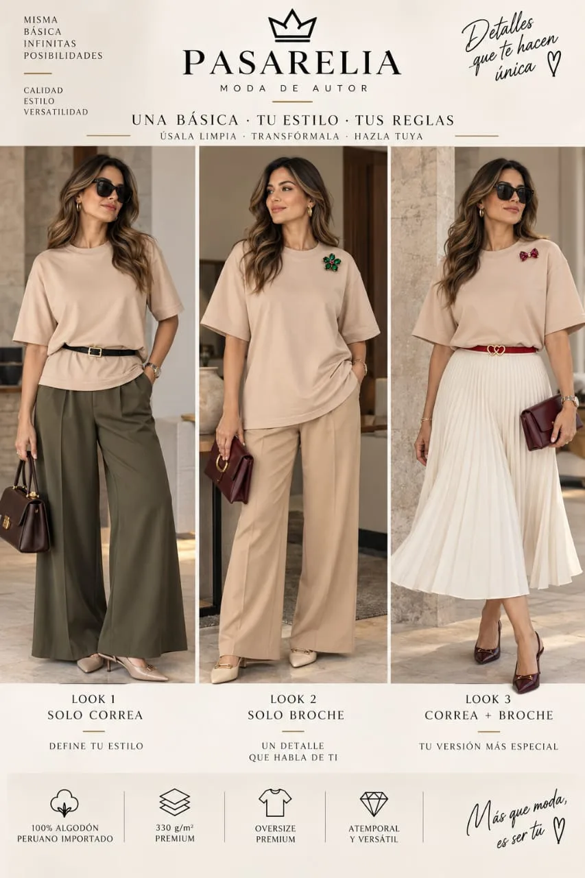 Camiseta básica con broche — foto 3