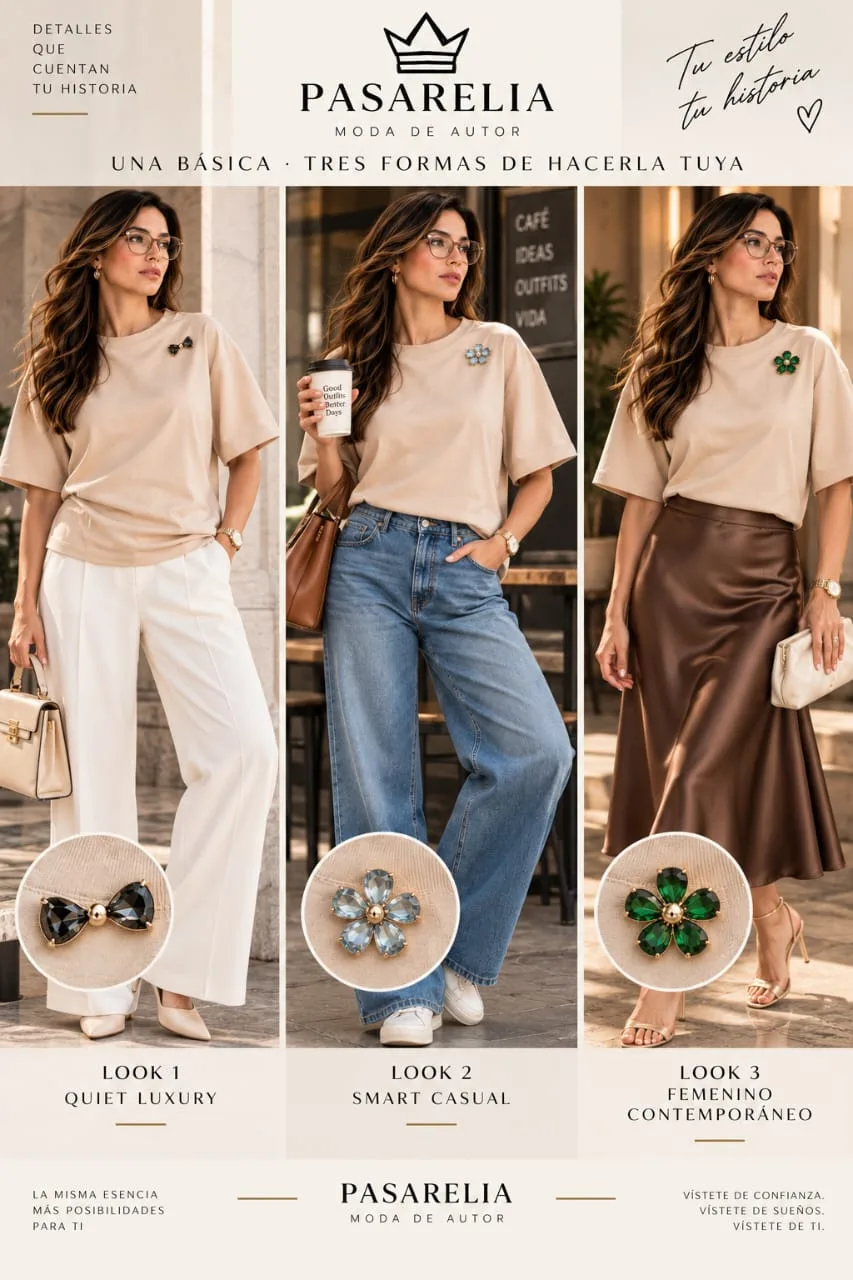 Camiseta básica con broche — foto 4