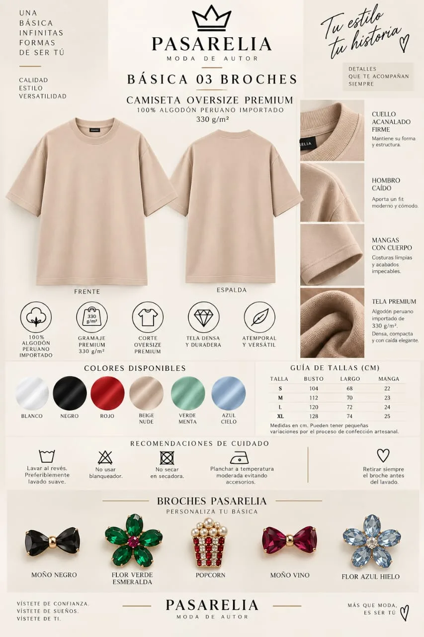 Camiseta básica con broche — foto 5