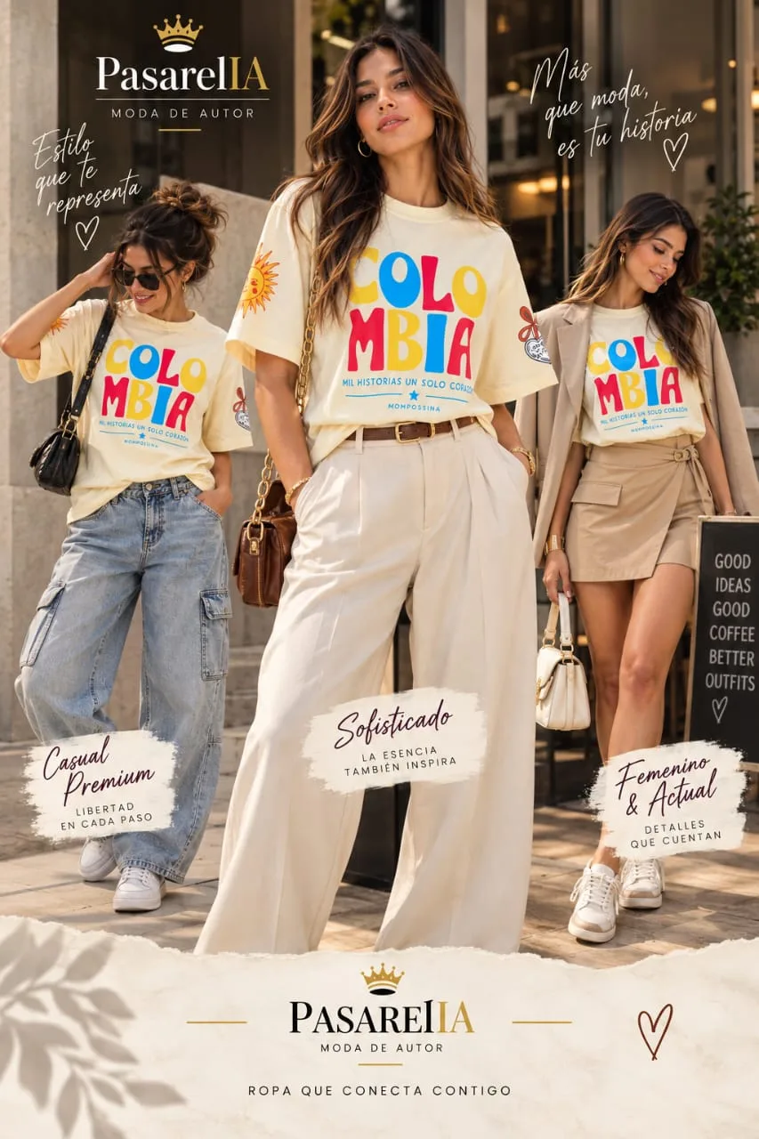 Camiseta Colombia vainilla — foto 3