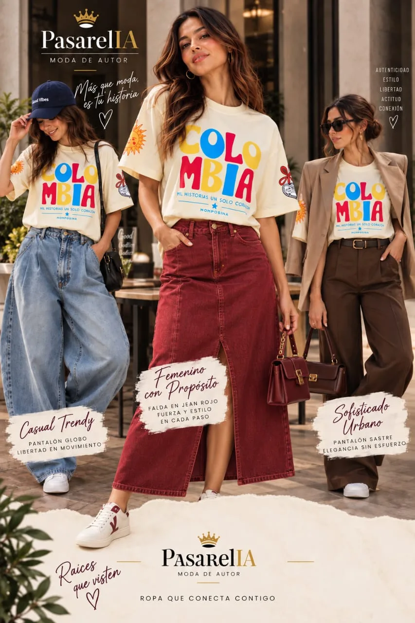 Camiseta Colombia vainilla — foto 2