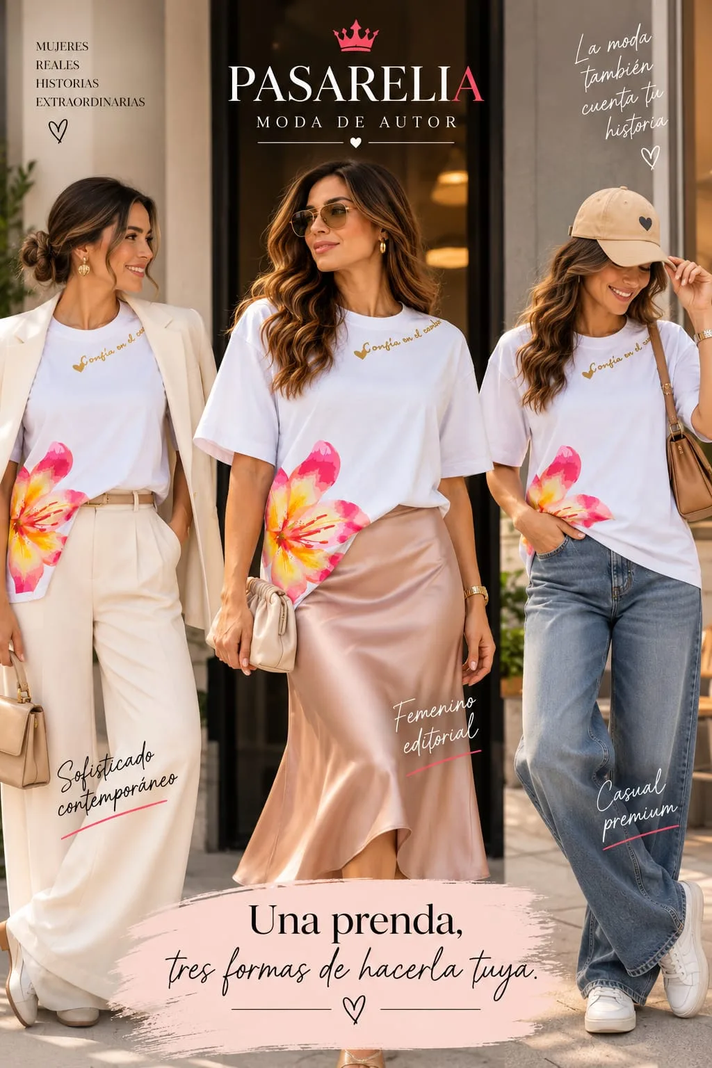 Camiseta con estampado flor — foto 2