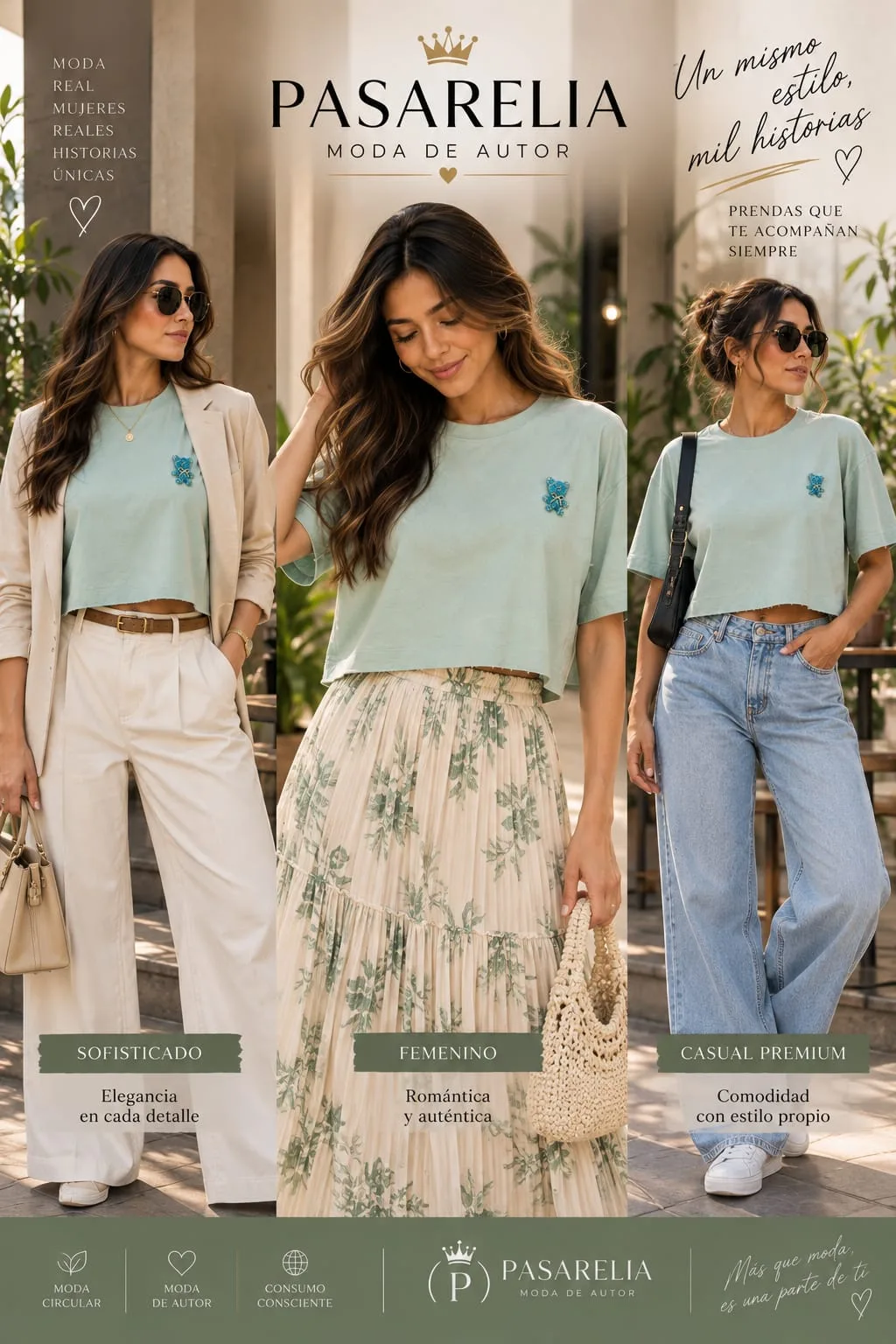 Camiseta corta Teddy Mint — foto 2