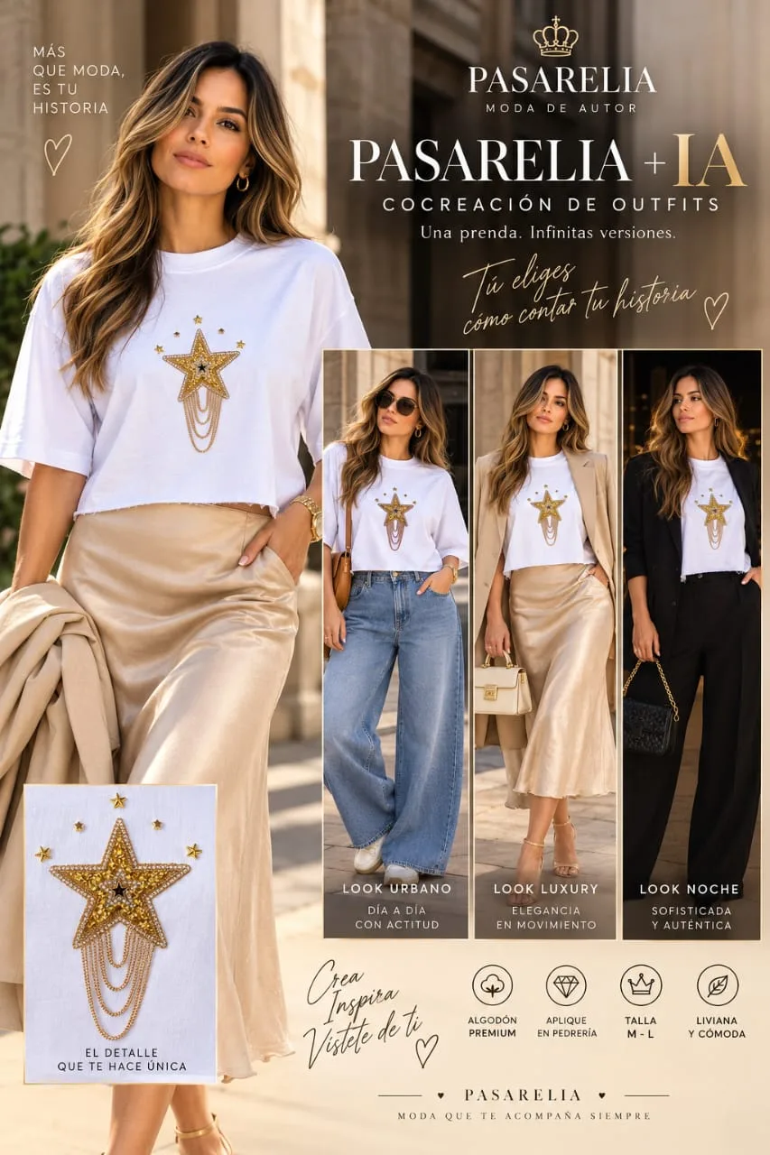 Camiseta crop top estrella — foto 2