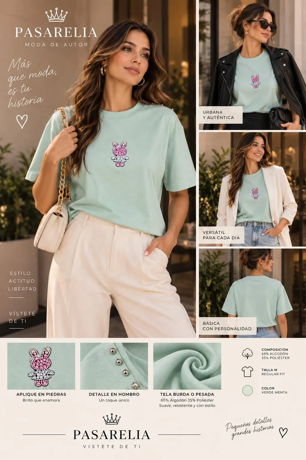 Camiseta Mint rabbit — foto 2