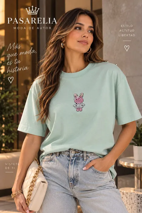 Camiseta Mint rabbit