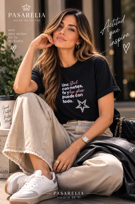 Camiseta Negra con estrella