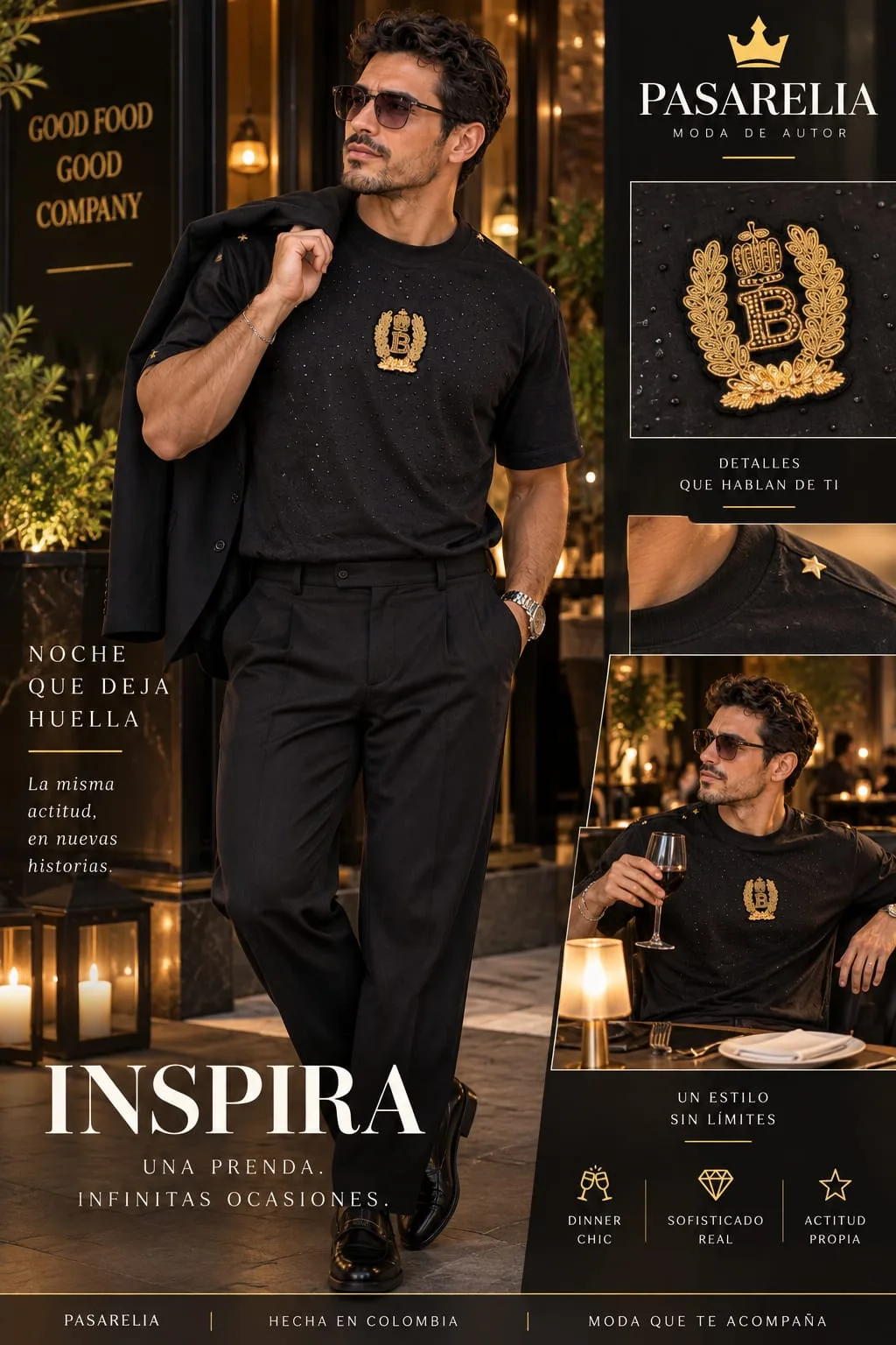 Camiseta Negra logo B — foto 2