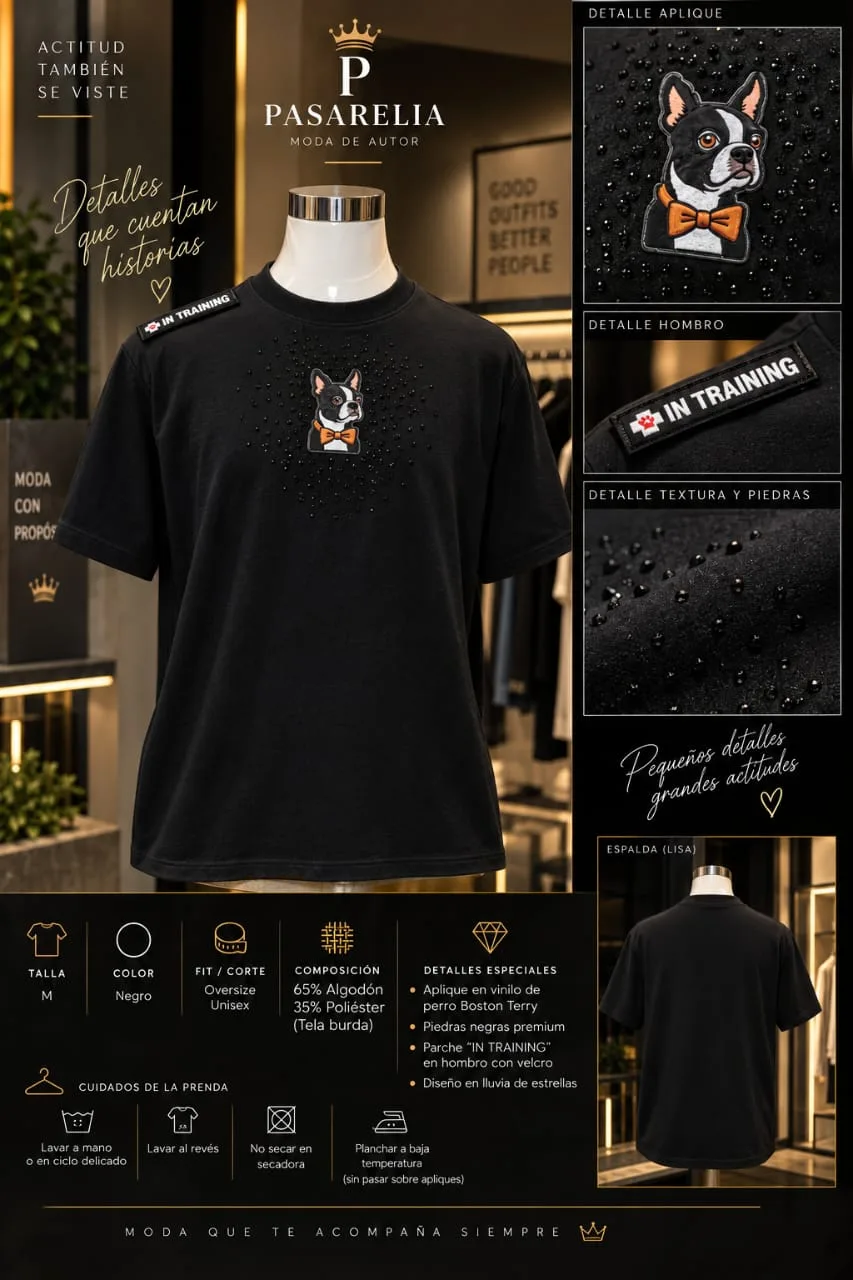 Camiseta Negra unisex en entrenamiento — foto 4