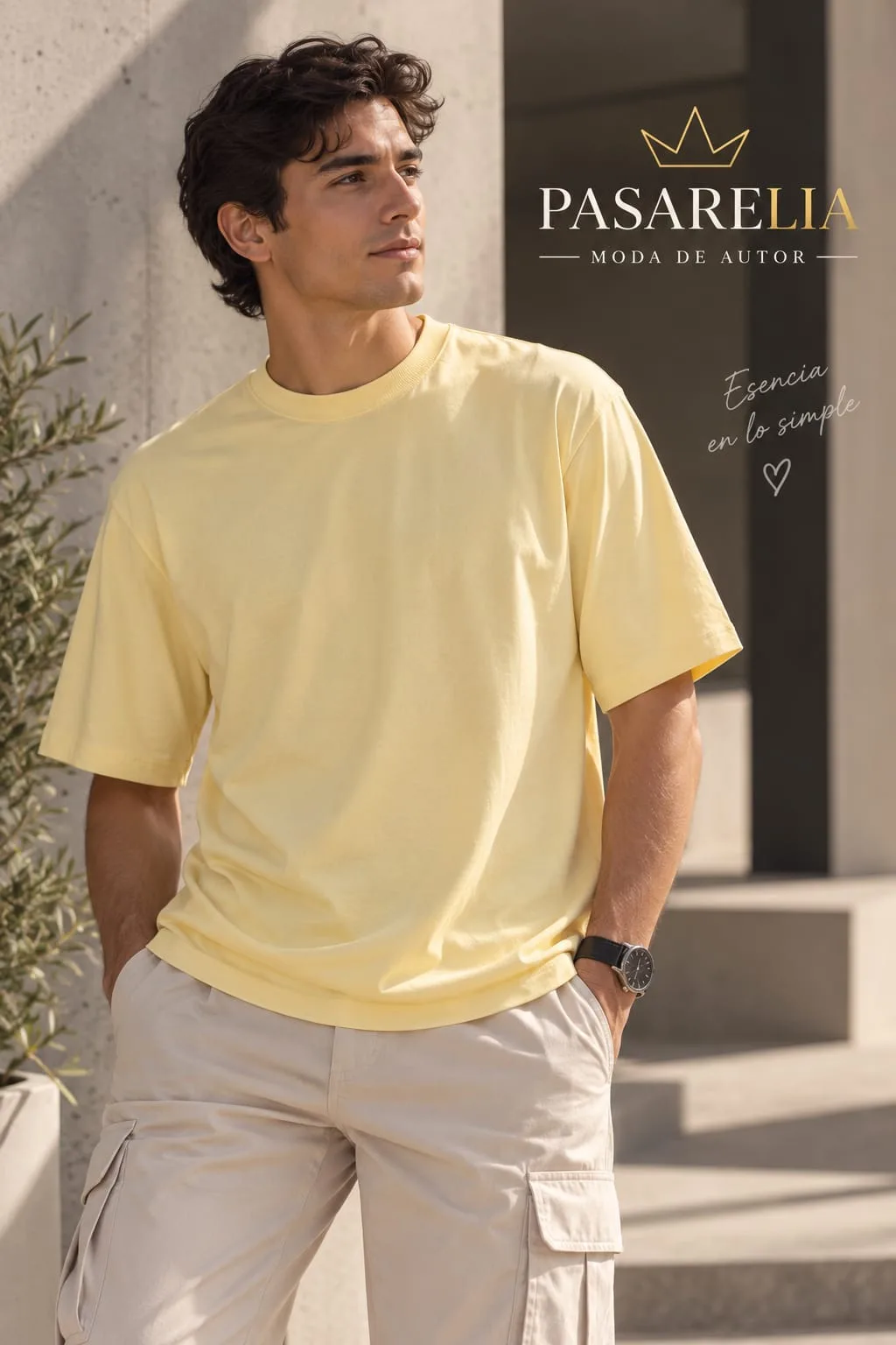 Camiseta unicolor hombre — foto 2