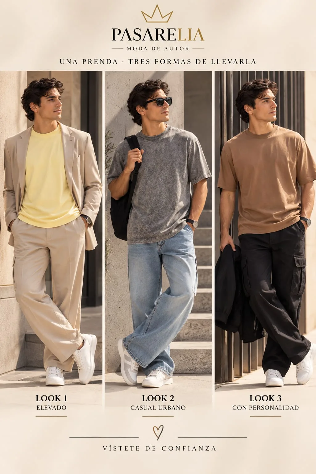 Camiseta unicolor hombre — foto 3