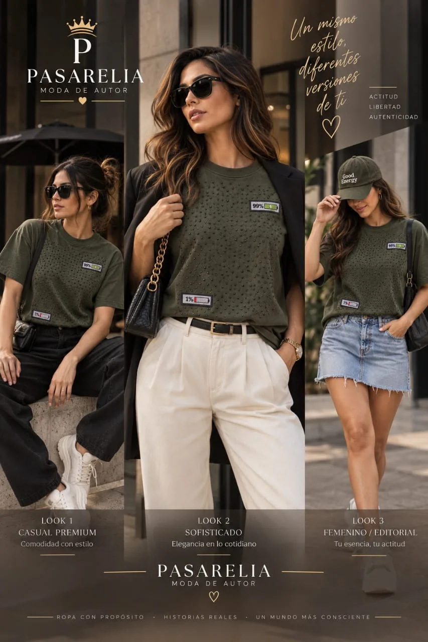 Camiseta Unisex verde militar — foto 2