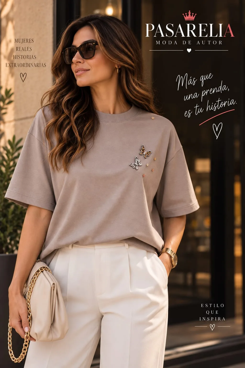 Camiseta vuela mariposa