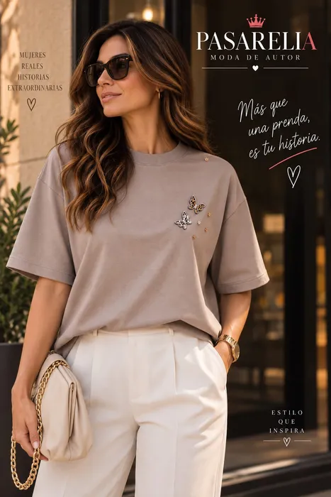 Camiseta vuela mariposa