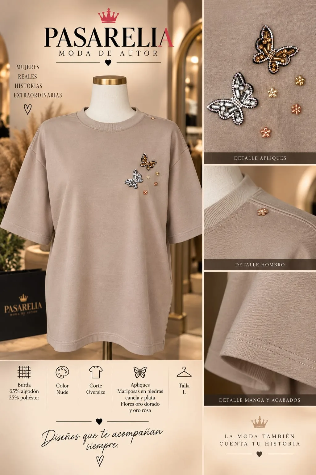 Camiseta vuela mariposa — foto 4